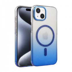 Apple İphone 14 Glossy Magsafe Kapak - Mavi Apple İphone 14 Glossy Magsafe Kapak - Mavi