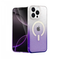 Apple İphone 14 Pro Pummel Shiny Magsafe Kapak - Mor Apple İphone 14 Pro Pummel Shiny Magsafe Kapak - Mor