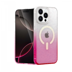 Apple İphone 14 Pro Pummel Shiny Magsafe Kapak - Pembe Apple İphone 14 Pro Pummel Shiny Magsafe Kapak - Pembe