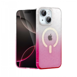 Apple İphone 14 Pummel Shiny Magsafe Kapak - Pembe Apple İphone 14 Pummel Shiny Magsafe Kapak - Pembe