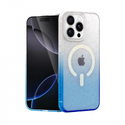 Apple İphone 15 Pro Pummel Shiny Magsafe Kapak - Mavi Apple İphone 15 Pro Pummel Shiny Magsafe Kapak - Mavi