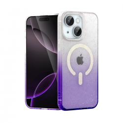 Apple İphone 15 Pummel Shiny Magsafe Kapak - Mor Apple İphone 15 Pummel Shiny Magsafe Kapak - Mor