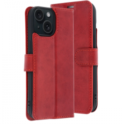 Apple İphone 15 Trend S Plus Kapaklı Kılıf - Kırmızı Apple İphone 15 Trend S Plus Kapaklı Kılıf - Kırmızı