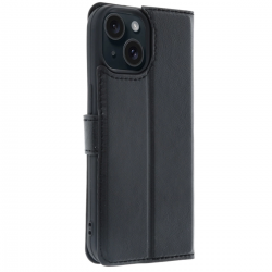 Apple İphone 15 Trend S Plus Kapaklı Kılıf - Siyah Apple İphone 15 Trend S Plus Kapaklı Kılıf - Siyah