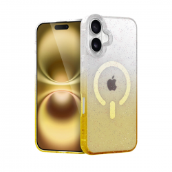 Apple İphone 16 Plus Pummel Shiny Magsafe Kapak - Gold Apple İphone 16 Plus Pummel Shiny Magsafe Kapak - Gold