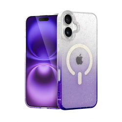 Apple İphone 16 Plus Pummel Shiny Magsafe Kapak - Mor Apple İphone 16 Plus Pummel Shiny Magsafe Kapak - Mor