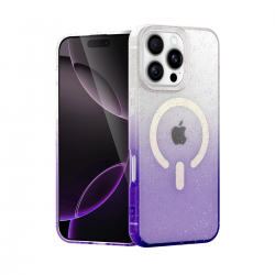 Apple İphone 16 Pro Pummel Shiny Magsafe Kapak - Mor Apple İphone 16 Pro Pummel Shiny Magsafe Kapak - Mor