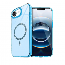 Apple İphone 16e Live Diamond Magsafe Kapak - Mavi Apple İphone 16e Live Diamond Magsafe Kapak - Mavi