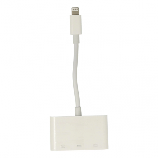 Apr23 Iphone Otg 3in1 - Beyaz
