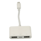 Apr23 Iphone Otg 3in1 - Beyaz