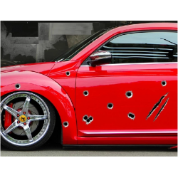 Araba Çıkartmaları 3d Kurşun Delik Sticker Araba Çıkartmaları 3d Kurşun Delik Sticker