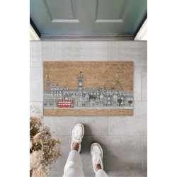 Dijital Baskı Bej London City Paspas K-3152 Dijital Baskı Bej London City Paspas K-3152