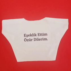 Eşeklik Ettim Yazılı Oyuncak Tişörtü Eşeklik Ettim Yazılı Oyuncak Tişörtü