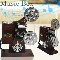 Film Makinesi Görünümlü Müzik Kutusu Film Makinesi Görünümlü Müzik Kutusu