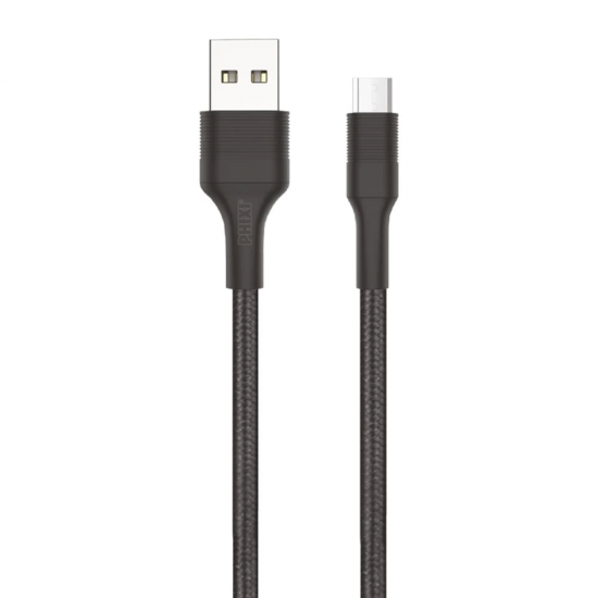 Force Cb431m Hasır Örgü Ve Ekstra Güçlendirilmiş Silikon Başlıklı Micro Usb Hızlı Şarj Ve Data Kablo