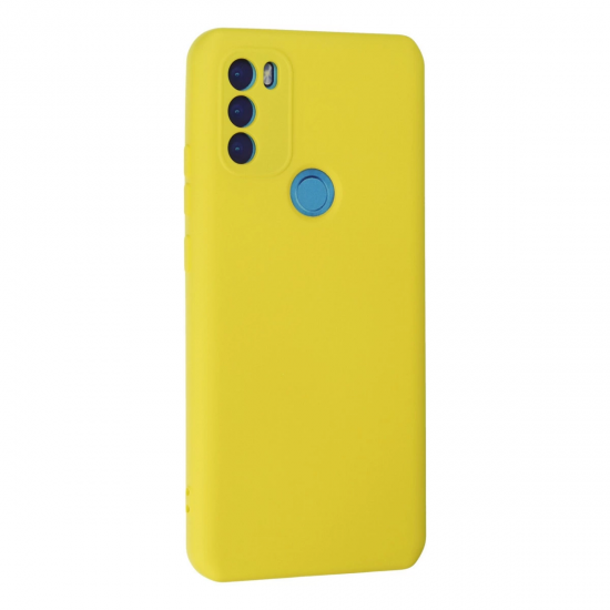 General Mobile Gm 21 Plus Kılıf Nano İçi Kadife Silikon - Sarı