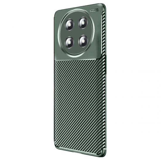 Honor Magic 7 Lite Kılıf Auto Focus Karbon Kapak - Koyu Yeşil