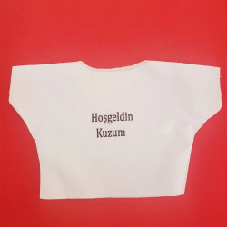 Hoşgeldin Kuzum Yazılı Oyuncak Tişörtü Hoşgeldin Kuzum Yazılı Oyuncak Tişörtü