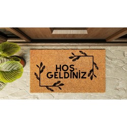 Kapı Önü Paspası Özel Tasarım Koko Model Hoşgeldiniz Çerçeveli PK-1557 Kapı Önü Paspası Özel Tasarım Koko Model Hoşgeldiniz Çerçeveli PK-1557