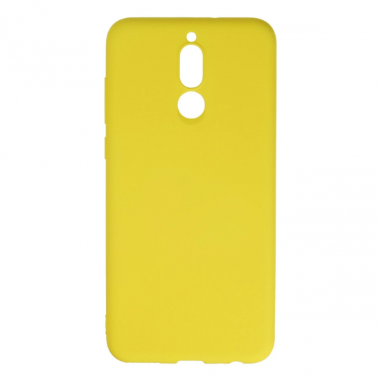 Huawei Mate 10 Lite Kılıf Nano İçi Kadife Silikon - Sarı