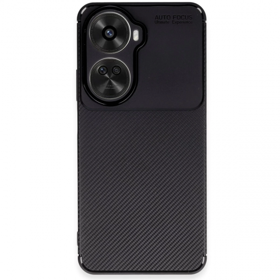 Huawei Nova 12 Se Kılıf Auto Focus Karbon Kapak - Siyah