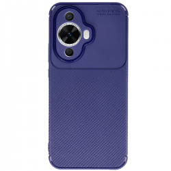 Huawei Nova 12s Kılıf Auto Focus Karbon Kapak - Lacivert