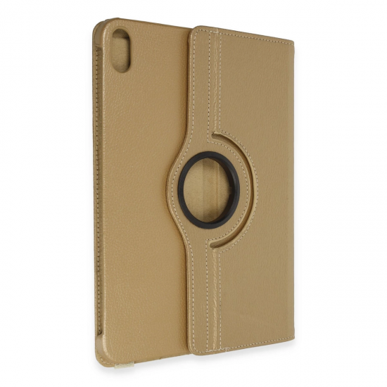 İpad 2022 10.9 (10.nesil) Kılıf 360 Tablet Deri Kılıf - Gold