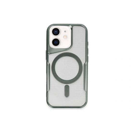 İphone 11 Kılıf Boyi Magsafe Silikon Kapak - Yeşil