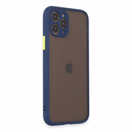 İphone 11 Pro Kılıf Montreal Silikon Kapak - Lacivert