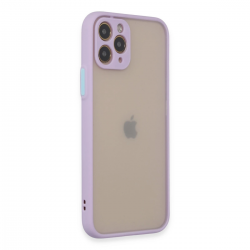 İphone 11 Pro Kılıf Montreal Silikon Kapak - Mor