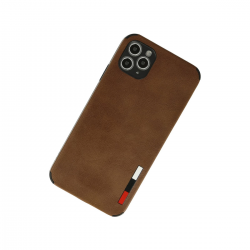 İphone 11 Pro Max Kılıf Loop Deri Silikon - Kahverengi İphone 11 Pro Max Kılıf Loop Deri Silikon - Kahverengi