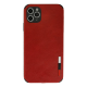İphone 11 Pro Max Kılıf Loop Deri Silikon - Kırmızı