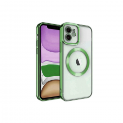 İphone 12 Kılıf Kross Magneticsafe Kapak - Koyu Yeşil