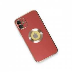 İphone 12 Kılıf Store Silikon - Kırmızı