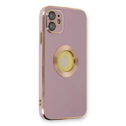 İphone 12 Kılıf Store Silikon - Mor İphone 12 Kılıf Store Silikon - Mor