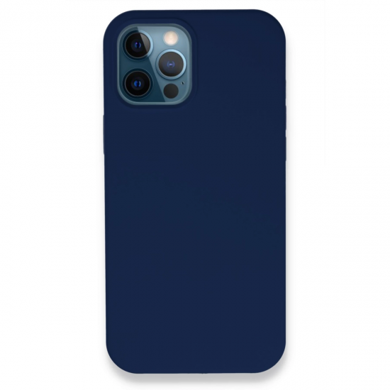 İphone 12 Pro Kılıf Lansman Legant Silikon - Lacivert