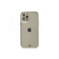 İphone 12 Pro Kılıf Liva Taşlı Silikon - Beyaz İphone 12 Pro Kılıf Liva Taşlı Silikon - Beyaz