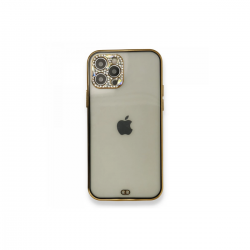 İphone 12 Pro Kılıf Liva Taşlı Silikon - Siyah İphone 12 Pro Kılıf Liva Taşlı Silikon - Siyah