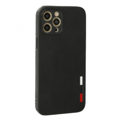 İphone 12 Pro Kılıf Loop Deri Silikon - Siyah İphone 12 Pro Kılıf Loop Deri Silikon - Siyah