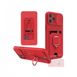 İphone 12 Pro Kılıf Zuma Kartvizitli Yüzüklü Silikon - Kırmızı İphone 12 Pro Kılıf Zuma Kartvizitli Yüzüklü Silikon - Kırmızı