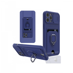 İphone 12 Pro Kılıf Zuma Kartvizitli Yüzüklü Silikon - Lacivert İphone 12 Pro Kılıf Zuma Kartvizitli Yüzüklü Silikon - Lacivert