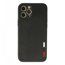 İphone 12 Pro Max Kılıf Loop Deri Silikon - Siyah İphone 12 Pro Max Kılıf Loop Deri Silikon - Siyah