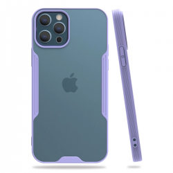 İphone 12 Pro Max Kılıf Platin Silikon - Lila