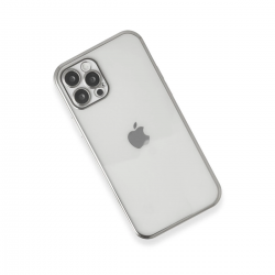 İphone 12 Pro Max Kılıf Razer Lensli Silikon - Gümüş İphone 12 Pro Max Kılıf Razer Lensli Silikon - Gümüş