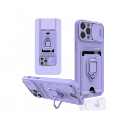 İphone 12 Pro Max Kılıf Zuma Kartvizitli Yüzüklü Silikon - Lila İphone 12 Pro Max Kılıf Zuma Kartvizitli Yüzüklü Silikon - Lila