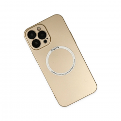 İphone 13 Pro Kılıf Jack Magneticsafe Lens Silikon - Gold İphone 13 Pro Kılıf Jack Magneticsafe Lens Silikon - Gold