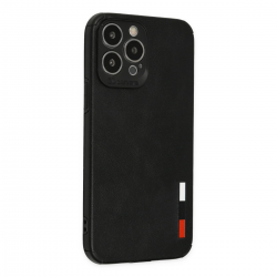 İphone 13 Pro Kılıf Loop Deri Silikon - Siyah