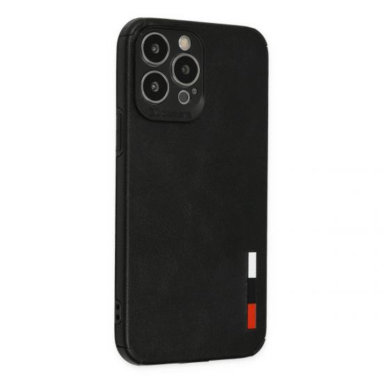 İphone 13 Pro Kılıf Loop Deri Silikon - Siyah