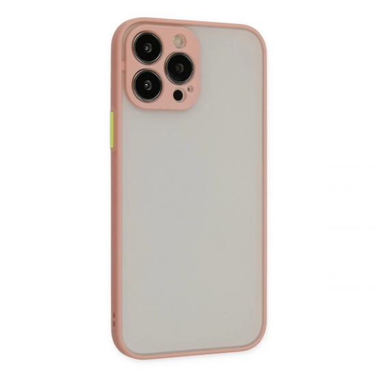 İphone 13 Pro Kılıf Montreal Silikon Kapak - Pembe