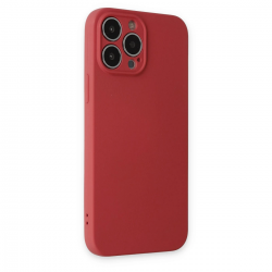 İphone 13 Pro Kılıf Nano İçi Kadife Silikon - Kiremit